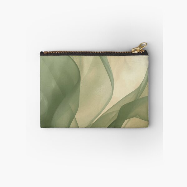 Item preview, Soft Sage Green Flowing Silk Abstract designed and sold by NNCollection.
