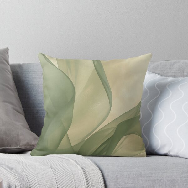 Item preview, Soft Sage Green Flowing Silk Abstract designed and sold by NNCollection.