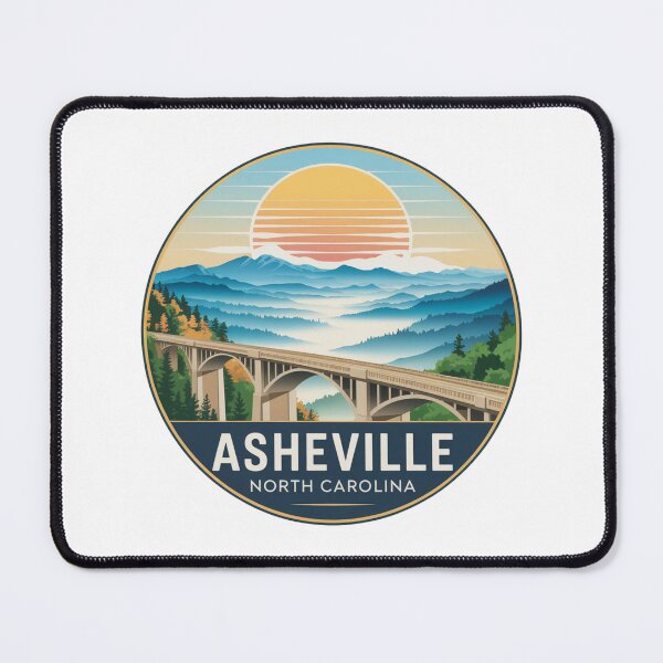 Item preview, Asheville North Carolina: Mountain Bridge Sunset designed and sold by CircinusStore.