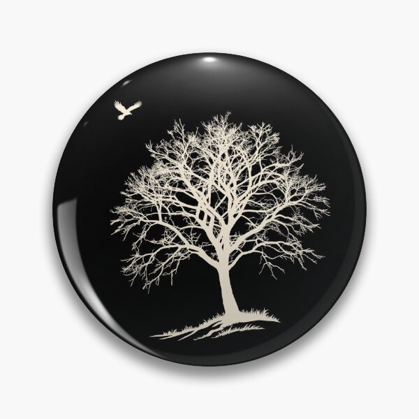 Item preview, Midnight Hawk & Winter Tree - High-Contrast Nature Graphic designed and sold by ArthousePromos.