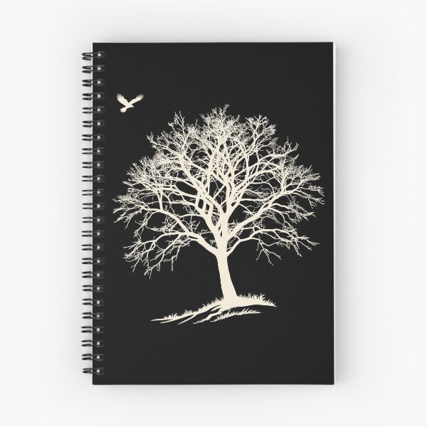 Item preview, Midnight Hawk & Winter Tree - High-Contrast Nature Graphic designed and sold by ArthousePromos.