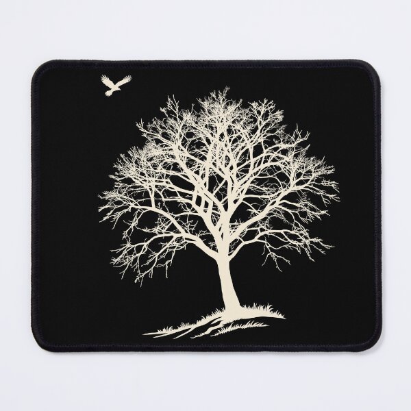 Item preview, Midnight Hawk & Winter Tree - High-Contrast Nature Graphic designed and sold by ArthousePromos.