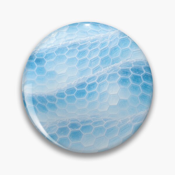 Item preview, Light Blue Ice Hexagon Wave Abstract Pattern designed and sold by Aimaniia666.