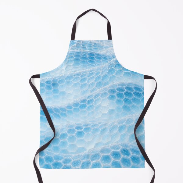 Item preview, Light Blue Ice Hexagon Wave Abstract Pattern designed and sold by Aimaniia666.