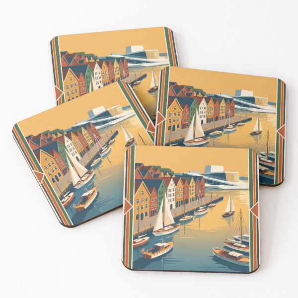 Item preview, Oslo Norway Vintage Travel Poster designed and sold by Bomax121.