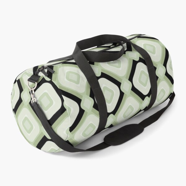 Item preview, Mid Century Retro Sage and Olive Green Geometric Diamond Pattern designed and sold by Jyoti-Quotes.