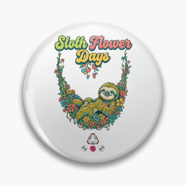 Item preview, Sloth Flower Days designed and sold by Whimsy Trail Co.