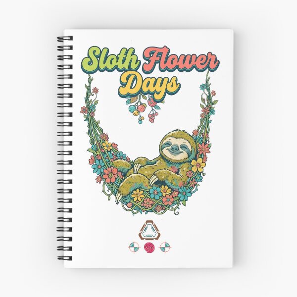 Item preview, Sloth Flower Days designed and sold by m-yoga-store.