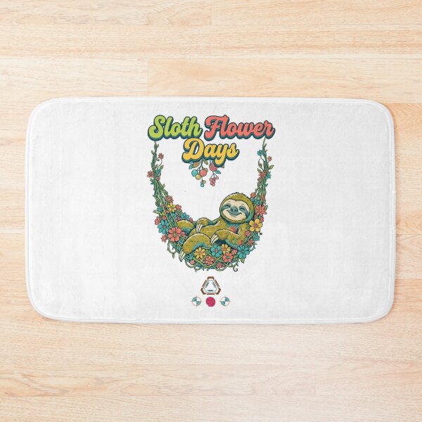 Item preview, Sloth Flower Days designed and sold by m-yoga-store.