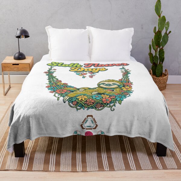 Item preview, Sloth Flower Days designed and sold by m-yoga-store.