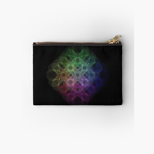 Item preview, Psychedelic Mandala Neon Geometric Art Dark Background designed and sold by Alejandro Stein.