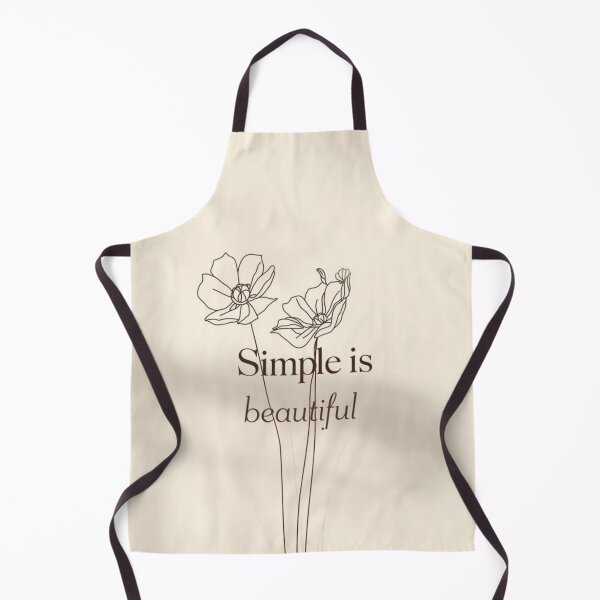 Item preview, Simple Is Beautiful Floral Quote Art designed and sold by NNCollection.