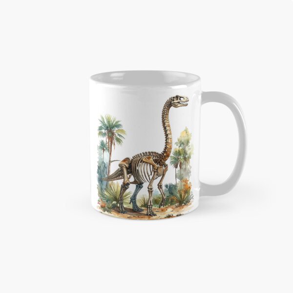 Item preview, Brachiosaurus skeleton in the primeval forest, dinosaur designed and sold by LiskoDesign.