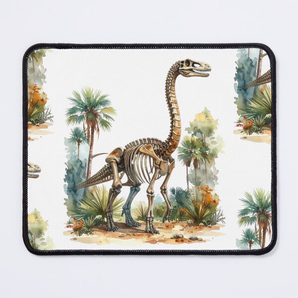Item preview, Brachiosaurus skeleton in the primeval forest, dinosaur designed and sold by LiskoDesign.