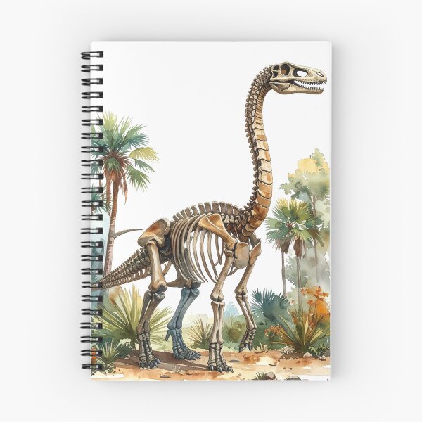 Item preview, Brachiosaurus skeleton in the primeval forest, dinosaur designed and sold by LiskoDesign.