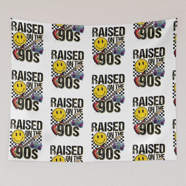 Item preview, Raised on the 90s | Retro Nostalgia Gifts for Old School Lovers designed and sold by BrokenLabel.
