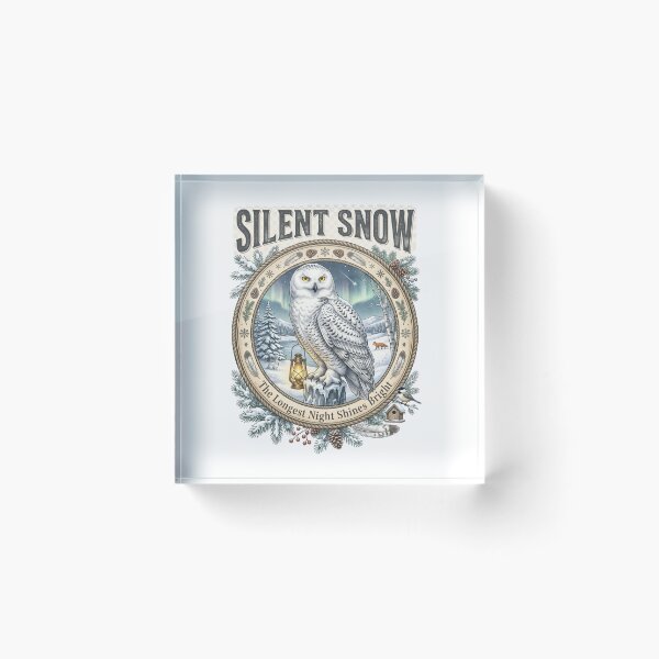 Item preview, Silent Snow Snowy Owl designed and sold by Roy & Tiffany.