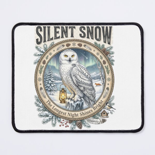 Item preview, Silent Snow Snowy Owl designed and sold by Roy & Tiffany.