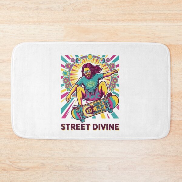 Item preview, Jesus Skateboarding - Funny Christian Skateboarding Humor Sarcastic Jesus Skating Longboard designed and sold by Sloyar.