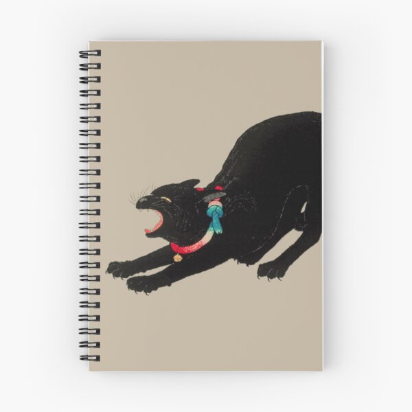 Item preview, Japanese Animal Art - Cat - Modern Ukiyo-e - Japandi,  Greige designed and sold by Black Swallow.