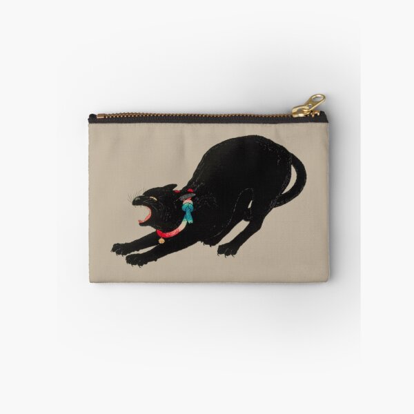 Item preview, Japanese Animal Art - Cat - Modern Ukiyo-e - Japandi,  Greige designed and sold by Black Swallow.
