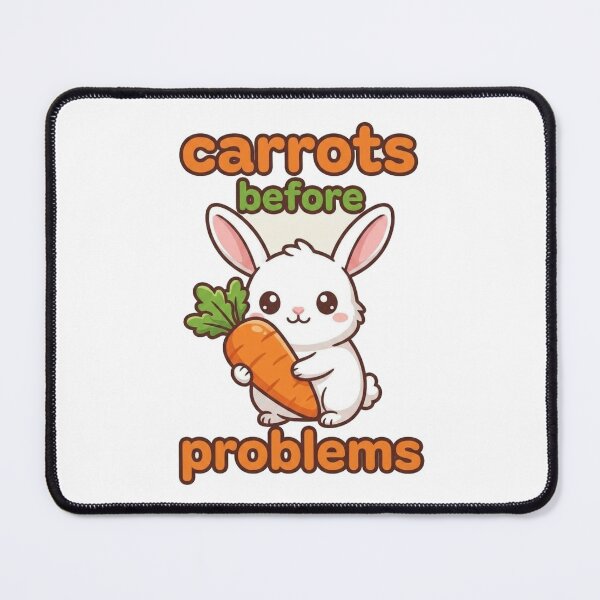 Item preview, Carrots Before Problems Cute Bunny PNG | Funny Rabbit Cartoon designed and sold by morning sun.