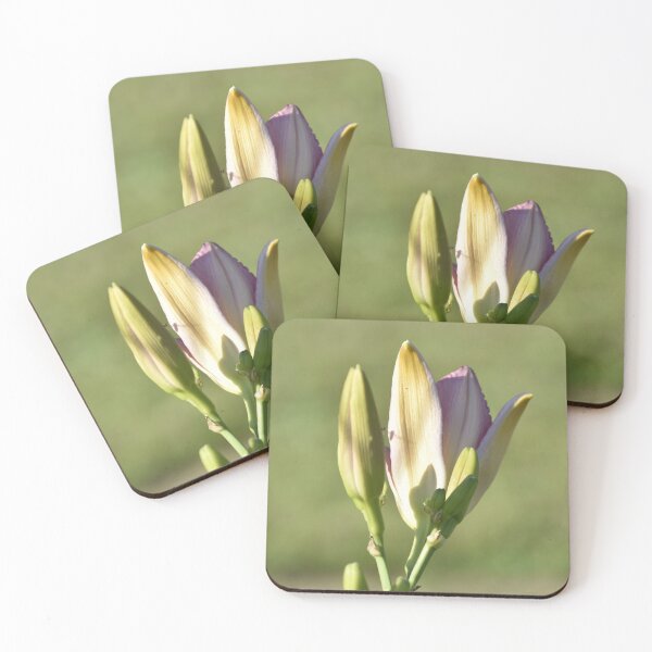 Item preview, Pink Yellow Lily Bud Vertical Portrait Wall Art designed and sold by TathataPhotos.