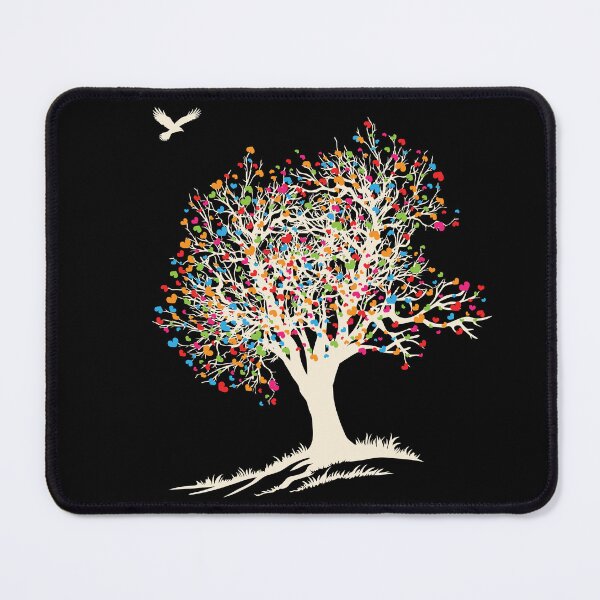 Item preview, Celestial Heart Tree - Vibrant Hawk Art for Dark Apparel designed and sold by ArthousePromos.