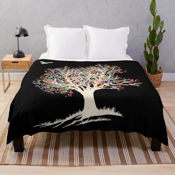Item preview, Celestial Heart Tree - Vibrant Hawk Art for Dark Apparel designed and sold by ArthousePromos.