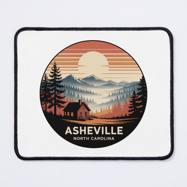 Item preview, Asheville North Carolina: Misty Cabin Mountain Sunset designed and sold by CircinusStore.