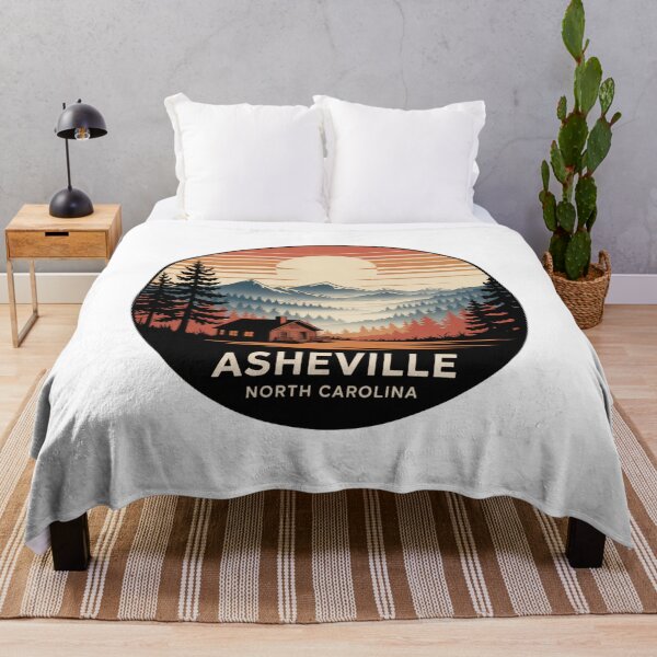 Item preview, Asheville North Carolina: Misty Cabin Mountain Sunset designed and sold by CircinusStore.