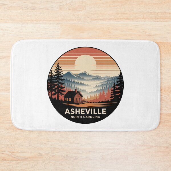 Item preview, Asheville North Carolina: Misty Cabin Mountain Sunset designed and sold by CircinusStore.