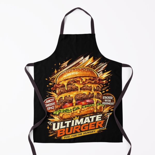 Item preview, Ultimate Burger: Fuel For The Hungry Stacked Cheeseburger Design designed and sold by irfanshikh.
