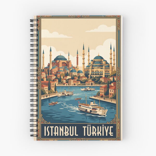 Item preview, Istanbul Turkey Vintage Travel Poster designed and sold by Bomax121.