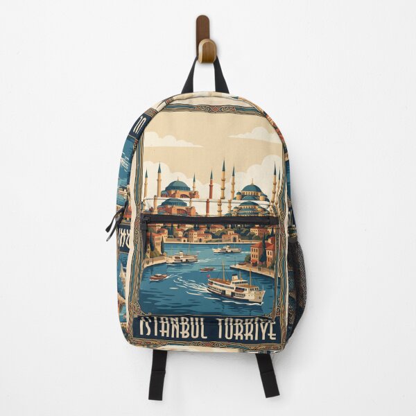 Item preview, Istanbul Turkey Vintage Travel Poster designed and sold by Bomax121.