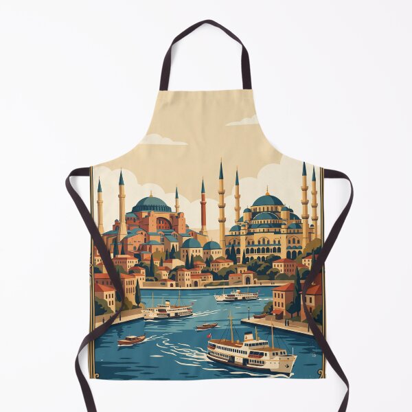 Item preview, Istanbul Turkey Vintage Travel Poster designed and sold by Bomax121.