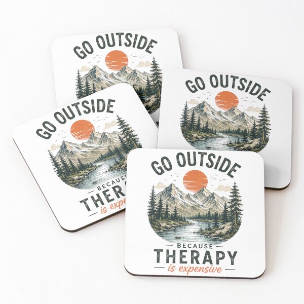 Item preview, Go outside, therapy is expensive designed and sold by thewandswant.