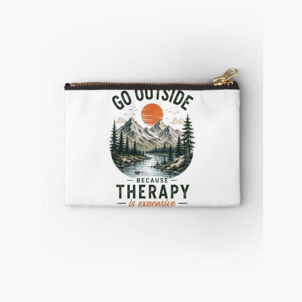 Item preview, Go outside, therapy is expensive designed and sold by thewandswant.