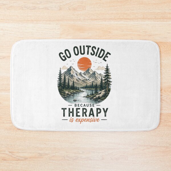 Item preview, Go outside, therapy is expensive designed and sold by thewandswant.