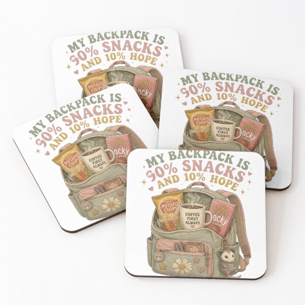 Item preview, My Backpack Is 90 Percent Snacks Funny Retro Schoo designed and sold by NikaRka.