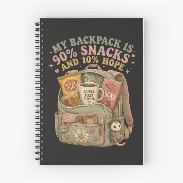 Item preview, My Backpack Is 90 Percent Snacks Funny Retro Schoo designed and sold by NikaRka.