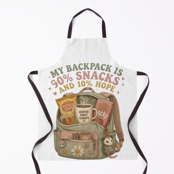 Item preview, My Backpack Is 90 Percent Snacks Funny Retro Schoo designed and sold by NikaRka.