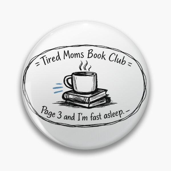 Item preview, Vintage Hand Drawn Tired Moms Book Club designed and sold by Trionda_Shop.
