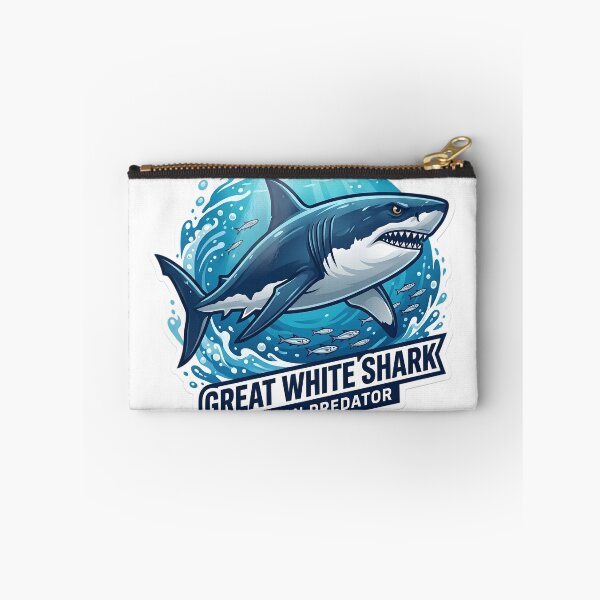 Item preview, Great White Shark Sticker | Ocean Predator Shark Art | Marine Life Graphic | Shark Lover Gift | Ocean Wildlife Design designed and sold by Bhaskar Digital Art.