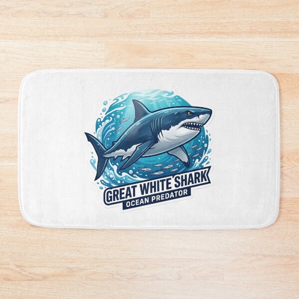 Item preview, Great White Shark Sticker | Ocean Predator Shark Art | Marine Life Graphic | Shark Lover Gift | Ocean Wildlife Design designed and sold by Bhaskar Digital Art.