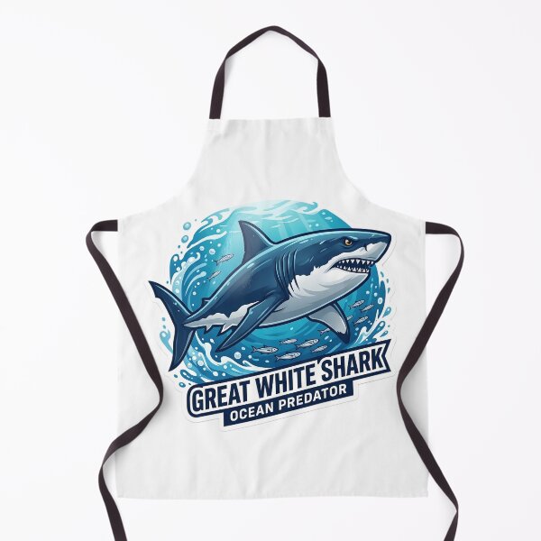 Item preview, Great White Shark Sticker | Ocean Predator Shark Art | Marine Life Graphic | Shark Lover Gift | Ocean Wildlife Design designed and sold by Bhaskar Digital Art.