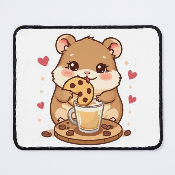 Item preview, Cute Cookie Time Mocha Hamster Sticker | Cozy Coffee & Cookie Kawaii Gift designed and sold by Stylestickers55.