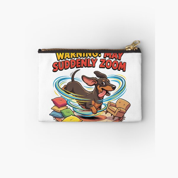 Item preview, Warning May Suddenly Zoom Funny Dachshund Zoomies Shirt | Hyper Doxie Gift designed and sold by jgoteiner.