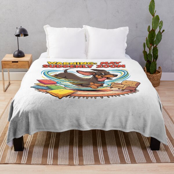 Item preview, Warning May Suddenly Zoom Funny Dachshund Zoomies Shirt | Hyper Doxie Gift designed and sold by jgoteiner.
