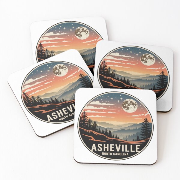 Item preview, Asheville North Carolina: Misty Mountain Nightscape designed and sold by CircinusStore.